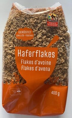 Flakes d'avoine grillés front packaging