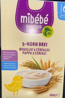 Mibébé bouille 5 cereales