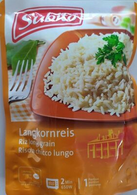 Riz long grain front packaging