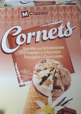 Cornets vanille et chocolat