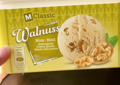 Walnuss ice cream front packaging