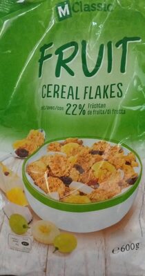 Fruit Cereal flakes front packaging