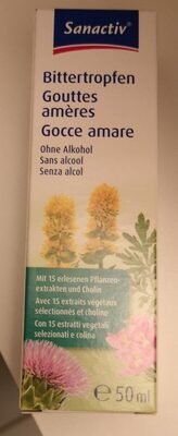 Gouttes amères front packaging