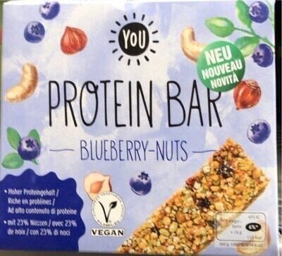 Protein Bar Blueberry-Nuts front packaging