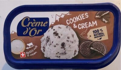 Rahmglace mit Biscuitstücken