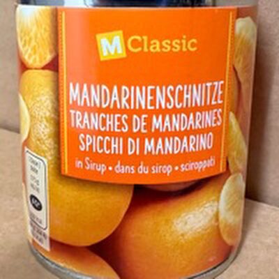 Mandarinenschnitze in Sirup front packaging