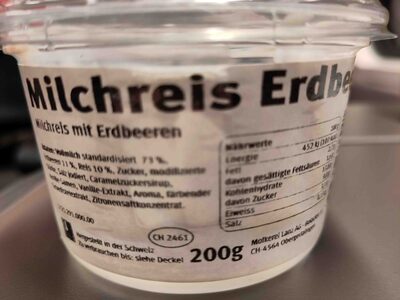 Milchreis mit Erdbeeren