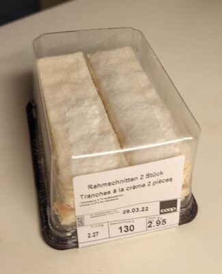 Tranches à la crème