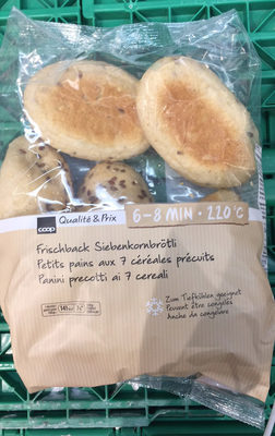 Petits pains aux 7 céréales précuits