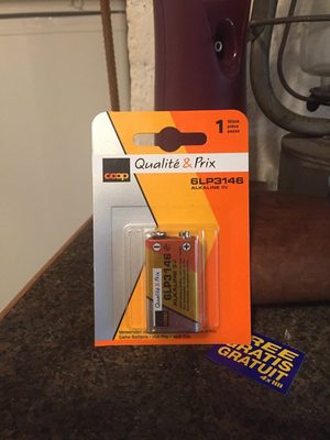 Alkaline 9V front packaging