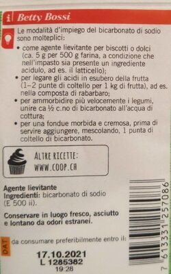 Natron nutrition facts table