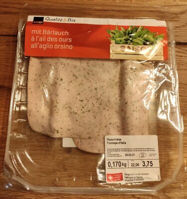 Fleischkäse mit Bärlauch front packaging