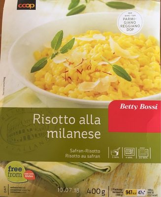 Risotto alla milanese front packaging