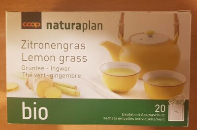 Thé vert Zitronengras front packaging