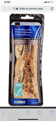 Filets de truite au poivre