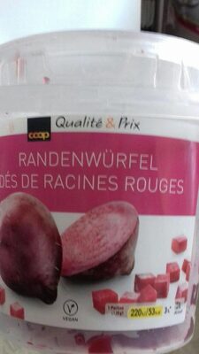 Dés de racine rouges