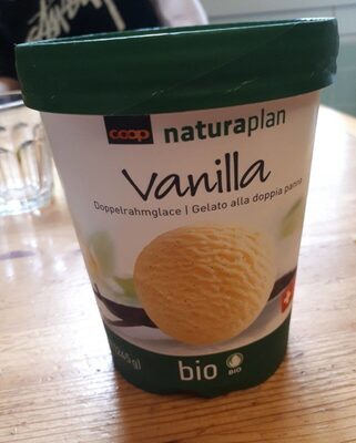 Glace vanille double-crème front packaging