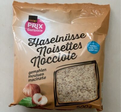 Noisettes moulues front packaging