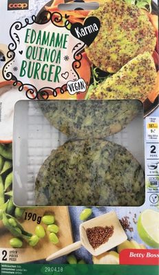 Edamame Quinoa Burgers