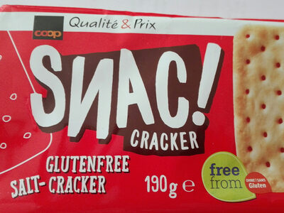 Snack cracker front packaging