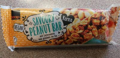 Savoury peanut bar