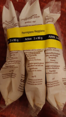 Parmigiano Reggiano DOP râpé front packaging