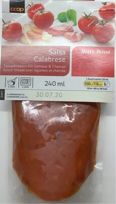 Salsa Calabrese, avec légumes et chorizo