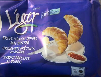 Croissants précuit au beurre