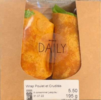 Wrap Poulet et Crudités