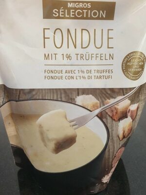 Fondue avec 1% de truffes front packaging