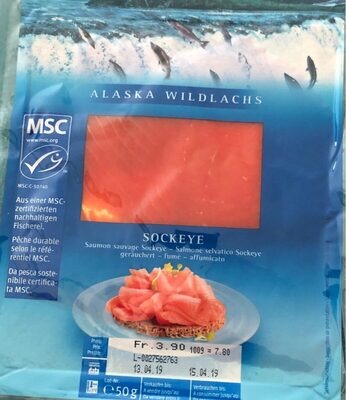 Alaska sockeye front packaging