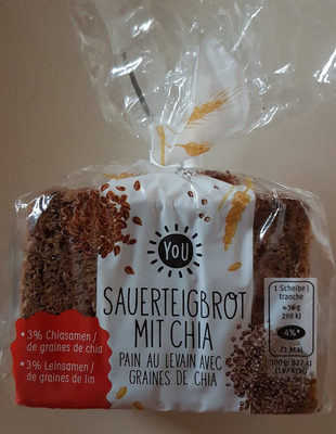 Pain au levain avec graines de chia