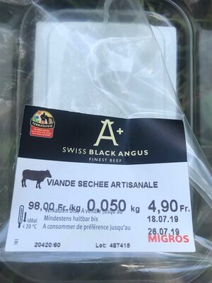 Viande sechée artisanale