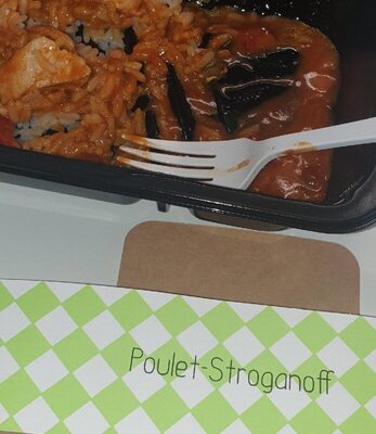 Poulet stroganoff front packaging