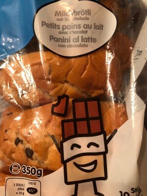 Petits pains au lait avec chocolat