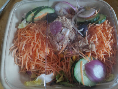 salade mêlée avec thon front packaging