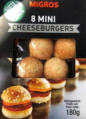 8 mini cheeseburger