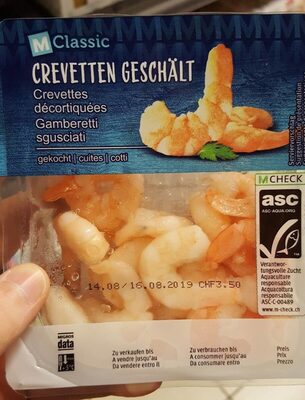 Crevettes décortiquées