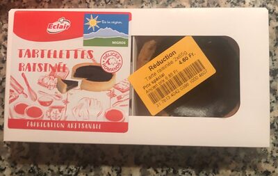 Tartelettes Raisinee front packaging
