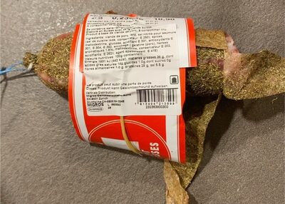 Salami aux herbes front packaging