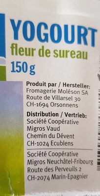 Yoghourt fleur de sureau front packaging