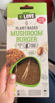 Plant-based mushroom burger