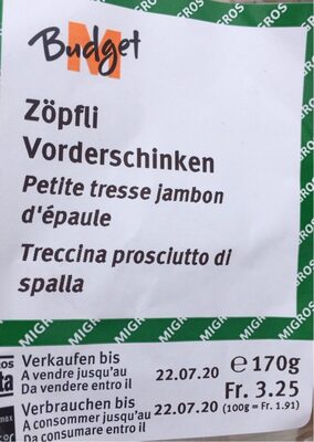 Petite tresse jambon