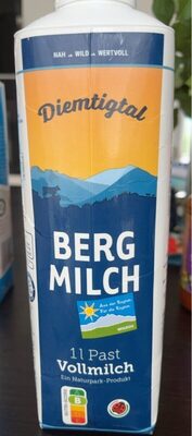 Berg milch front packaging
