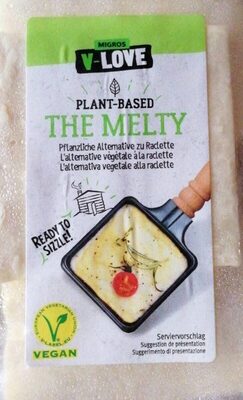 The Melty Raclettkäse vegam front packaging