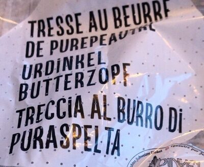 Tresse au beurre de purepeautre