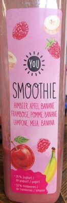 Smoothie framboise, pomme banane