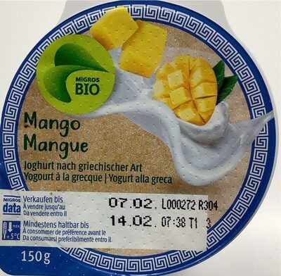 Yogourt grec Mangue, BIO