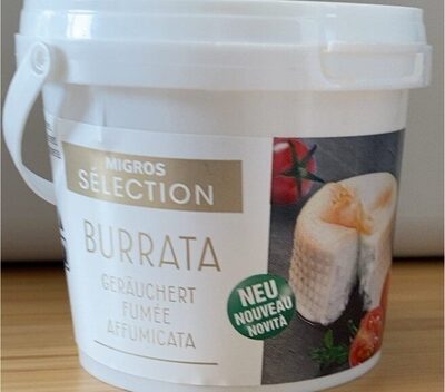 Burrata fumée front packaging