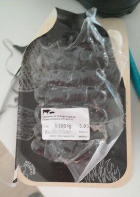 Saucisse au fromage et lard